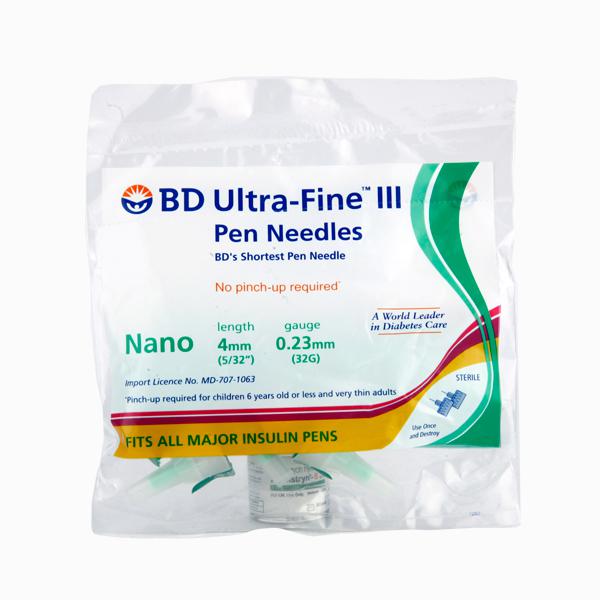 Bd ultra-fine pen needles 4mm 32g