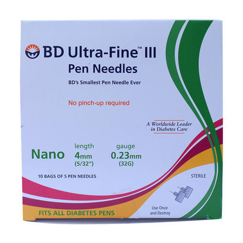 Bd ultra-fine pen needles 4mm 32g pack of 10