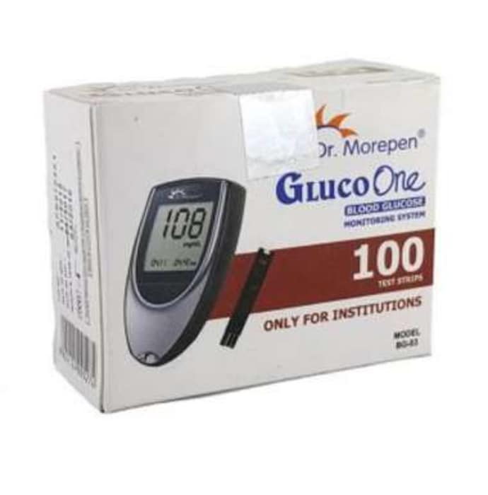 Dr morepen gluco one bg 03 kit with 100 strips